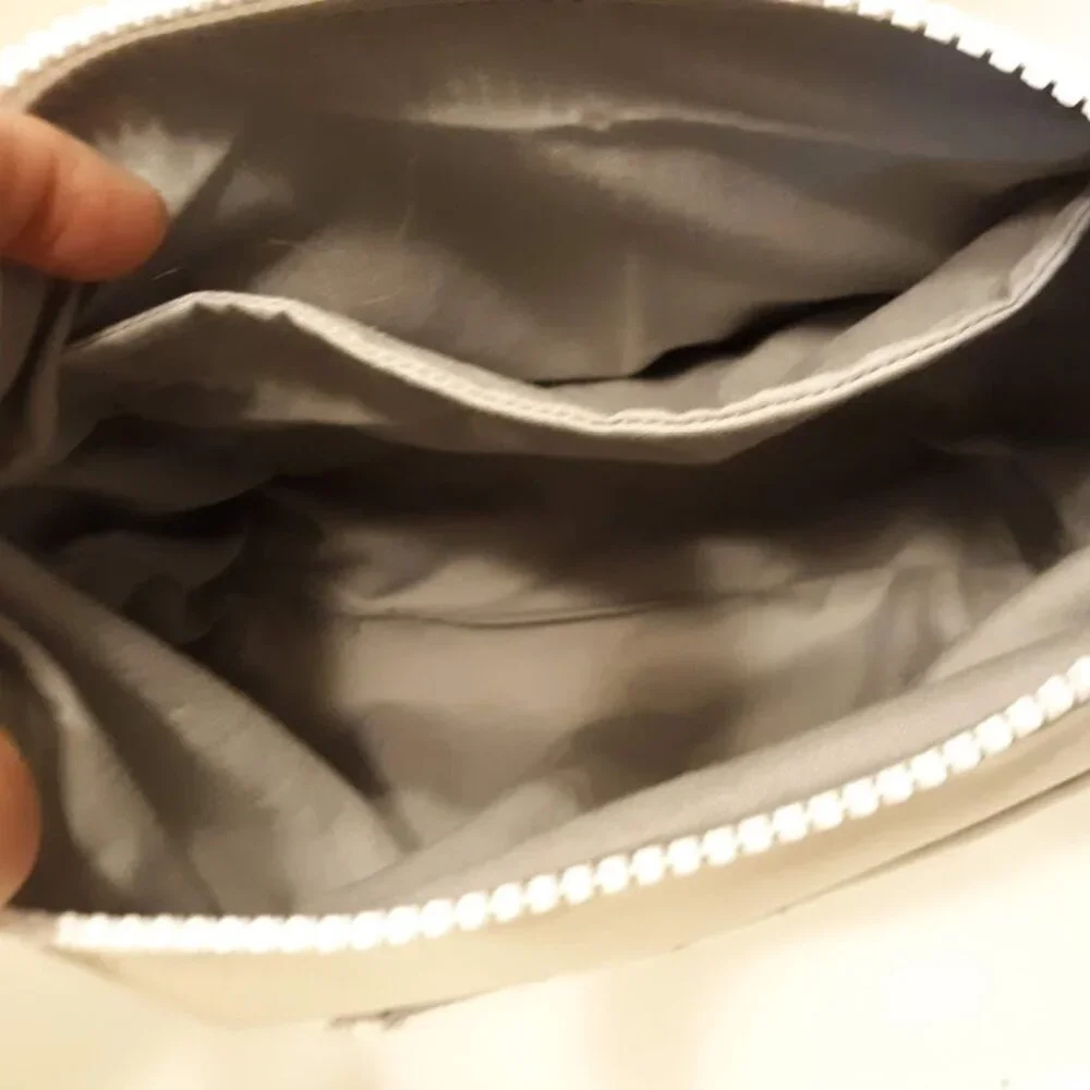 NEW Southwestern Faux Leather & Canvas Buffalo print mini Tote bag Purse Ivory - Picture 9 of 10